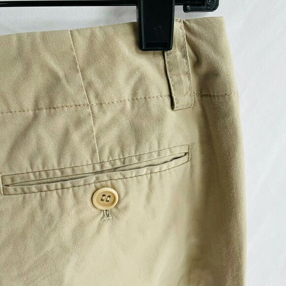 Theory Wide Leg Pants Khaki Mid Rise Stretch Lightweight Neutral Office Size 4 - Picture 8 of 10